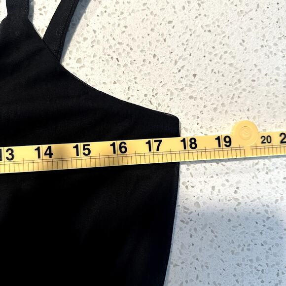 Vintage Dress Black Floral Embroidered Slip Midi Size 12 Y2K Fairy Whimsigoth - Picture 8 of 8